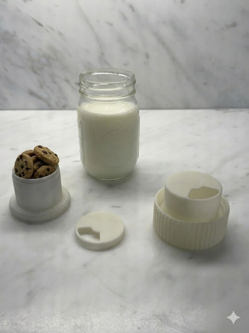 TapaJar™ - Sip it! Milk In Lid Cookies in Jar